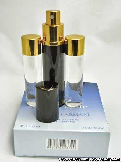 3 x 15мл атомайзер с двумя запасками в стекле